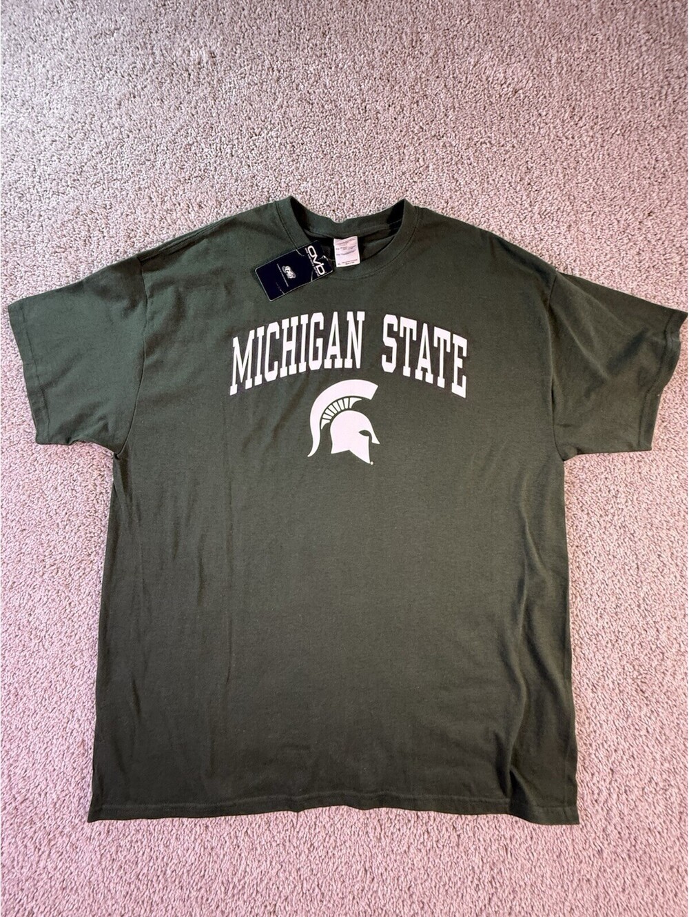 Men’s Michigan State Old Varsity Brand T-Shirt Black Green XL